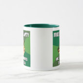 Bachelの汚れたカエルの空の冷蔵庫 マグカップ (中央)