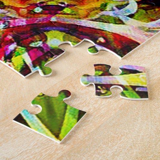 Bachelor Floral Image ジグソーパズル (側面)