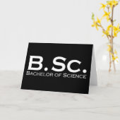 Bachelor of Science BSc カード (黄色い花)