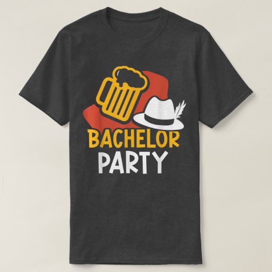 Bachelor Party Bride Groom Team  Tシャツ (デザイン正面)