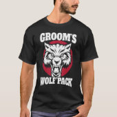 Bachelor Party Groom's Wolfpack Wedding Party Mens Tシャツ (正面)