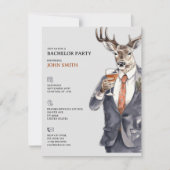Bachelor Party Invitation Men Template 案内状 (正面)