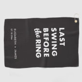 Bachelor Party Last Swing Before the Ring Minimal ゴルフタオル (横)