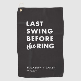 Bachelor Party Last Swing Before the Ring Minimal ゴルフタオル