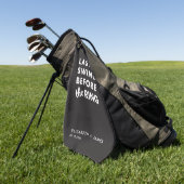 Bachelor Party Last Swing Before the Ring Minimal ゴルフタオル (グリーン)