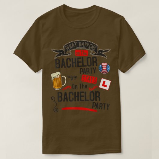 Bachelor Party Outfit Groom Getting Married & Groo Tシャツ (デザイン正面)