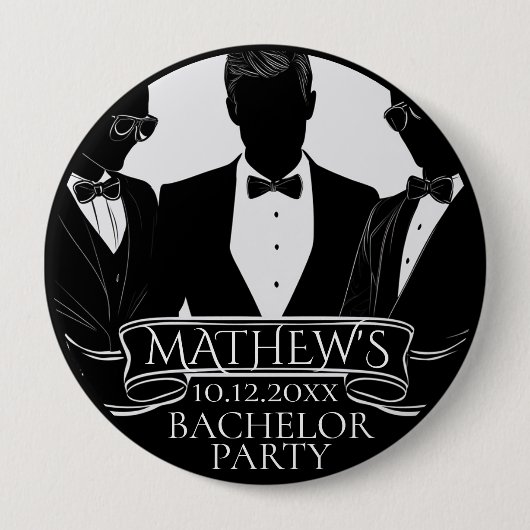 Bachelor Party Poker Chip 缶バッジ (正面)
