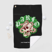 Bachelor Party Scramble Edgy Gothic Snake Skull ゴルフタオル (インサイチュ)