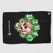 Bachelor Party Scramble Edgy Gothic Snake Skull ゴルフタオル (横)