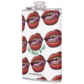 Bachelor Party Scramble Talk Birdie Skull Lips フラスク (左)