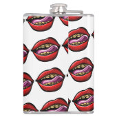 Bachelor Party Scramble Talk Birdie Skull Lips フラスク (裏面)