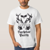 Bachelor Party sexy Hirschgeweih JGA Polterabend Tシャツ (正面)