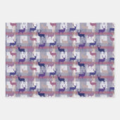 Bachelor Party Tartan Deer  ラッピングペーパーシート (正面3)