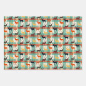 Bachelor Party Tartan Deer  ラッピングペーパーシート (正面2)