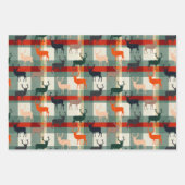 Bachelor Party Tartan Deer  ラッピングペーパーシート (正面)