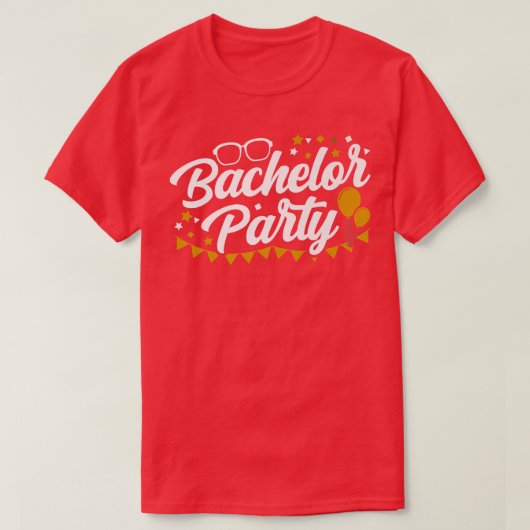 Bachelor Party Team Bride Groom  Tシャツ (デザイン正面)