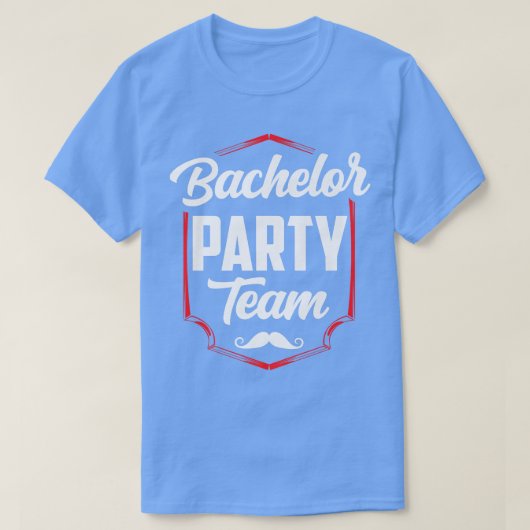 Bachelor Party Team Groom Bride  Tシャツ (デザイン正面)