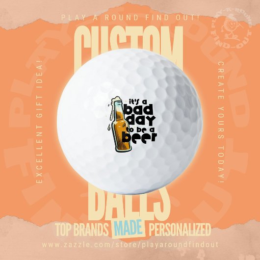 Bachelor Party Trip Golf Dad Bad Day To Be A Beer ゴルフボール