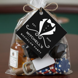 Bachelor Party Tuxedo Suit Bowtie Black Wedding フェイバータグ