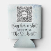 Bachelorette パーティーのための Venmo QR コード ドリンクを新婦に買ってあげよ 缶クーラー (裏面)