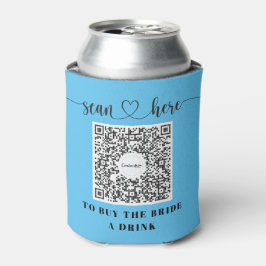 Bachelorette パーティーの Venmo QR コード Buy The Bride A D 缶クーラー