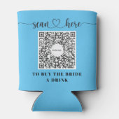 Bachelorette パーティーの Venmo QR コード Buy The Bride A D 缶クーラー (裏面)