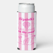 Bachelorette Beach Party Last Toast On the Coast スリム缶クーラー (Seltzer正面)