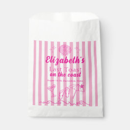 Bachelorette Beach Party Last Toast On the Coast フェイバーバッグ