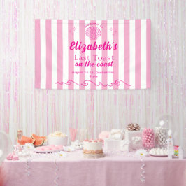 Bachelorette Beach Party Last Toast On the Coast 横断幕