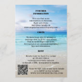 Bachelorette Beach Weekend Template Invitation プログラム (裏面)
