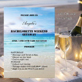 Bachelorette Beach Weekend Template Invitation プログラム
