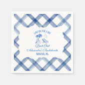 Bachelorette by the Lake スタンダードカクテルナプキン (正面)