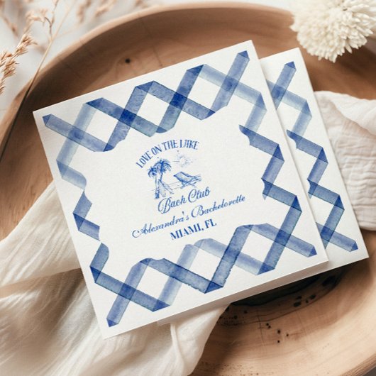 Bachelorette by the Lake スタンダードカクテルナプキン