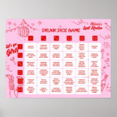 Bachelorette Dice Drinking Game ポスター (正面)