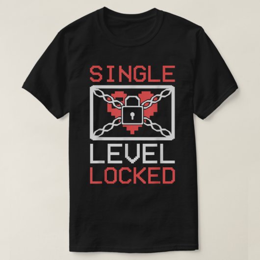 Bachelorette Groom Single Level Locked Bachelor Pa Tシャツ (デザイン正面)