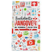 Bachelorette Hangover Kit Gift Bag スモールペーパーバッグ (正面)