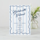 Bachelorette Itinerary Bach Weekend Disco Party 招待状 (スタンド正面)