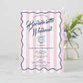 Bachelorette Itinerary Bach Weekend Disco Party 招待状 (スタンド正面)