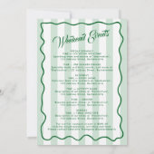 Bachelorette Itinerary Bach Weekend Pizza Italian 招待状 (裏面)