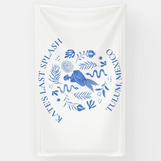 Bachelorette Last Splash Banner 横断幕 (縦)