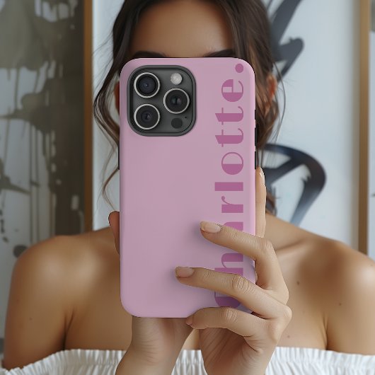 Bachelorette Party | モダンスクリプト 名前 ウェディング iPhoneケース