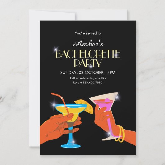 BACHELORETTE PARTY 招待状 (正面)