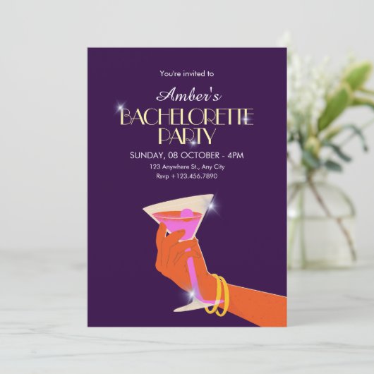 BACHELORETTE PARTY 招待状 (スタンド正面)