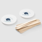 Bachelorette party beach club blue sea shell name  ハンドファン (組立なし)