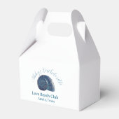 Bachelorette party beach club blue sea shell name  フェイバーボックス (裏面サイド)