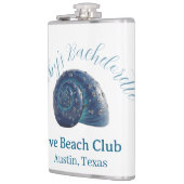 Bachelorette party beach club blue sea shell name  フラスク (左)