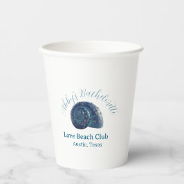 Bachelorette party beach club blue sea shell name  紙コップ