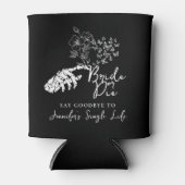 Bachelorette Party Gothic Floral Bride or Die 缶クーラー (正面)