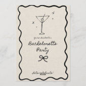Bachelorette Party Invitation for Bride-to-Be Girl 招待状 (裏面)