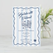 Bachelorette Party Itinerary Bach Weekend Casino 招待状 (スタンド正面)